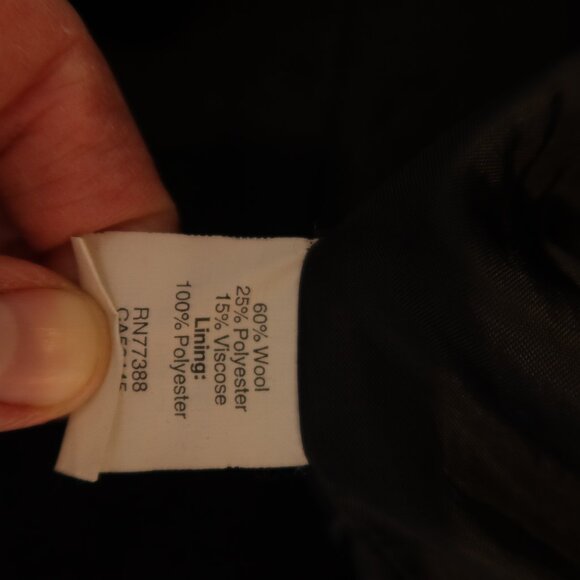 JCREW wool toggle pea coat black long hood 6 preppy classic academia warm winter - Picture 6 of 9